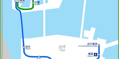 마카오 mtr 지도